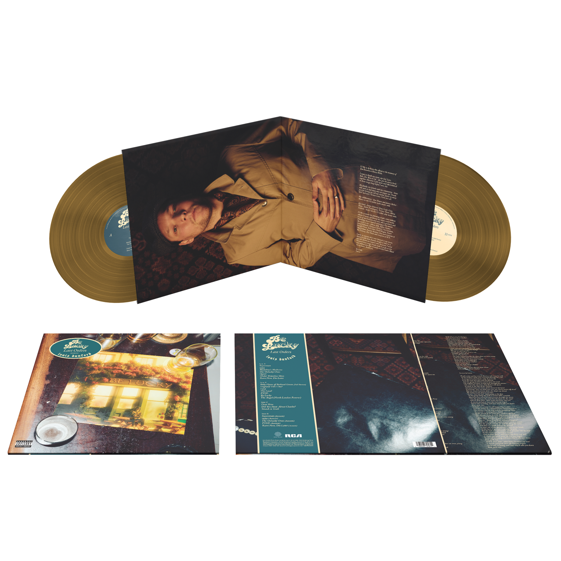 Louis Dunford - Be Lucky: Last Orders (Deluxe) | Store Exclusive Gold Vinyl 2LP + Signed Insert
